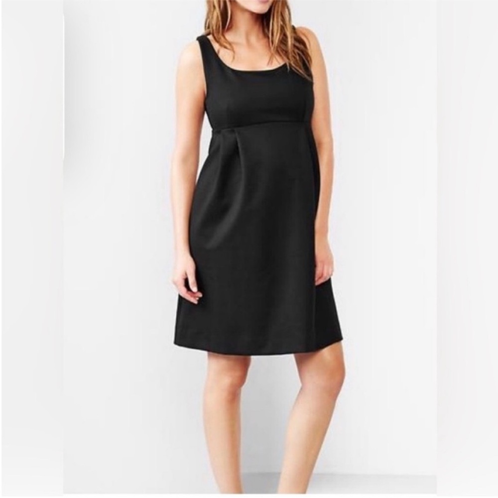 Gap Maternity A-line Empire Ponte Knit Black XSmall